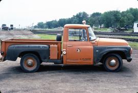 Great Northern Railway Truck 2410A at Breckenridge, Minnesota in 1983.