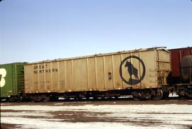 Great Northern Railway Hopper car 71684 at Pasco, Washington in 1972.