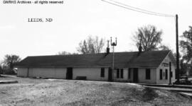 Great Northern Depot at Leeds, North Dakota, undated