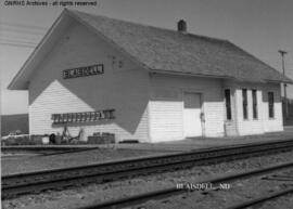 Great Northern Depot at Blaisdell, North Dakota, undated