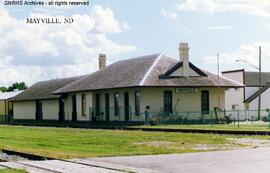 Great Northern Depot at Mayville, North Dakota, undated