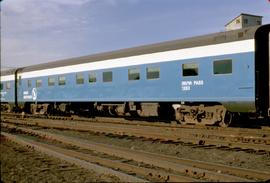 Great Northern Railway Passenger Car 1383 at Ellensburg, Washington in 1971.