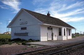 Great Northern Depot at Joplin, Montana, 1976