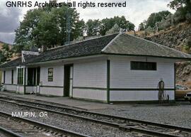 Spokane, Portland, and Seattle Railway Depot at Maupin, Oregon, undated