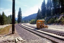 Great Northern Railway Tamper on tracks at Winton, Washington