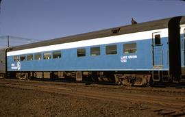 Great Northern Railway Passenger Car 1253 at Ellensburg, Washington in 1971.