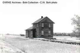 Great Northern Depot at Amherst, South Dakota, 1969