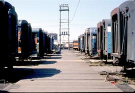 Great Northern Railway turntable at Whitefish, Montana in 1972.