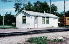 Great Northern Depot at Crystal, North Dakota, undated