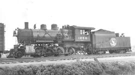 Great Northern Steam Locomotive 1250 at Fargo, North Dakota, 1946