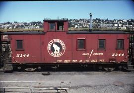 Great Northern Railway Caboose X-244  at Seattle, Washington.