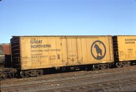 Great Northern Railway Refrigerator car 60237 at Pasco, Washington in 1972.