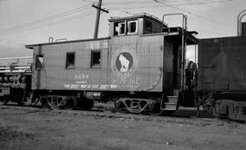 Great Northern Caboose X494 at Othello, Washington, 1965