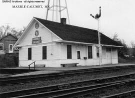 Great Northern Depot at Marble-Calumet, Minnesota, undated