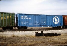 Great Northern Railway Box car 37366,  at Lincoln, Nebraska in 1969.