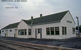 Great Northern Depot at Hatton, North Dakota, undated