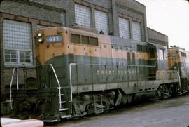 Great Northern Railway 677 at Seattle, Washington in 1970.