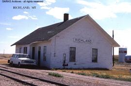 Great Northern Depot at Richland, Montana, undated