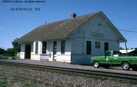 Great Northern Depot at Glenfield, North Dakota, undated