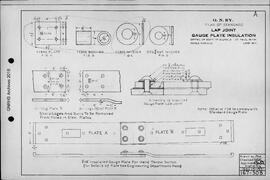 Great Northern Railway Standard Signal Plans; Gauge Plates, Insulated - Lap Joint, 1931