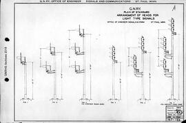 Great Northern Railway Standard Signal Plans; Signal, Arrangement of Light Type Heads, 1956