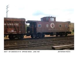 Northern Pacific Caboose Number 1119, Sprague, Washington, 1967