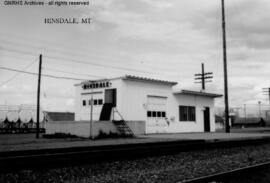 Great Northern Depot at Hinsdale, Montana, undated