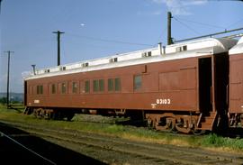 Great Northern Railway Outfit Car O3103 at Superior, Wisconsin in 1969.