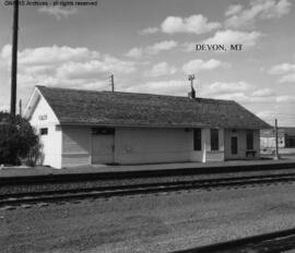 Great Northern Depot at Devon, Montana, undated