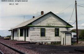 Great Northern Depot at Belt, Montana, undated