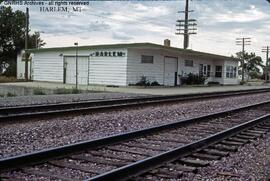 Great Northern Depot at Harlem, Montana, undated