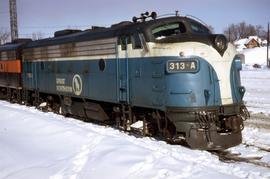 Great Northern Railway 313-A at Minneapolis Junction, Minnesota in 1969.