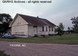 Great Northern Depot at Prosper, North Dakota, undated