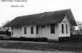 Great Northern Depot at Erhard, Minnesota, undated