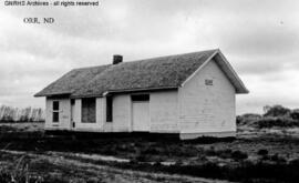 Great Northern Depot at Orr, North Dakota, undated