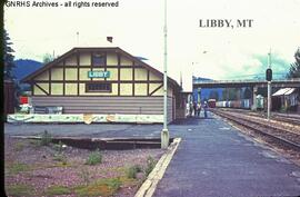 Great Northern Depot at Libby, Montana, undated