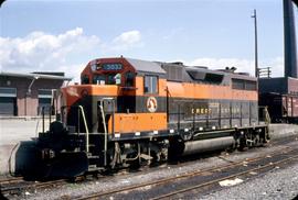 Great Northern Railway 3027 at Whitefish, Montana in 1970. in 1970.