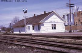 Great Northern Depot at Monticello, Minnesota, undated