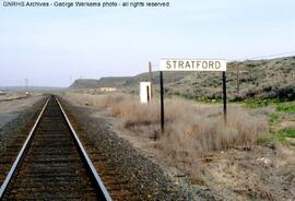 Great Northern Sign at Stratford, Washington, 1987