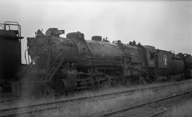 Great Northern Steam Locomotive 2126 at Superior, Wisconsin in 1956.