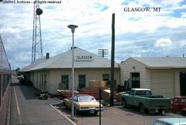 Great Northern Depot at Glasgow, Montana, undated