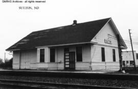 Great Northern Depot at Sutton, North Dakota, undated