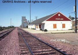 Great Northern Depot at Poplar, Montana, undated