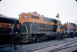 Great Northern Railway 672 at Seattle Yard, Washington in 1969.