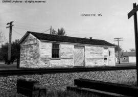 Great Northern Depot at Henriette, Minnesota, undated