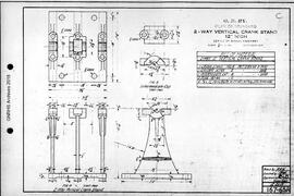 Great Northern Railway Standard Signal Plans; Crank Stand, Two-Way Vertical 12 Inch High, 1917