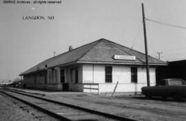 Great Northern Depot at Langdon, North Dakota, undated