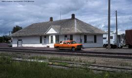 Great Northern Depot at Plentywood, Montana, 1993