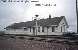 Great Northern Depot at Browning, Montana, undated