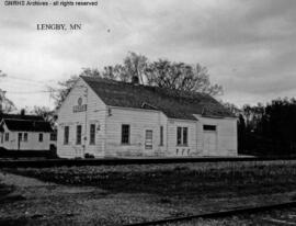 Great Northern Depot at Lengby, Minnesota, undated